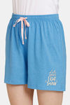 Rosaline Reclaimed Nature Knit Cotton Shorts (Pack Of 2) - Green Blue — thumbnail 11